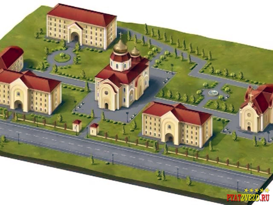 План Храмового комплекса Почаевской Божией Матери в Любимовке