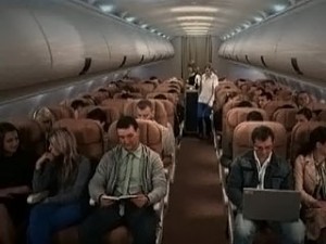 Драка русских в самолете